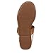 Naturalizer Womens Taylor T-Strap Slingback Flat Sandal Saddle Tan Brown 5 M