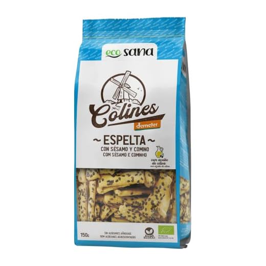 ECOSANA COLINES DE ESPELTA Y SÉSAMO CERTIFICADO BIO by DRASANVI - VEGANO - 150g