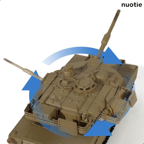 NUOTIE 1/72 Scale M1A2 Abrams Military Heavy Tank Model Classic Morden U.S. Diecast Vehicle Tank Model with Transparent Storage Box Gift or Collection for Adults - Image 3