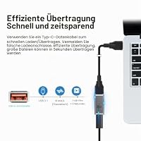 Leehitech 2 Stück 10Gbps USB C auf USB 3.1 Adapter, USB A zu Type C Buchse – Ansicht 5