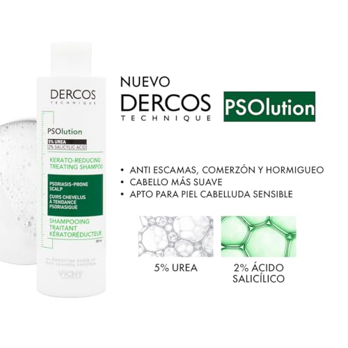 Vichy, Dercos Technique, Shampooing Traitant Kératoréducteur, Anti-Pellicules & Anti-Démangeaisons, Cheveux Normaux à Gras, 200 ml (Lot de 2)
