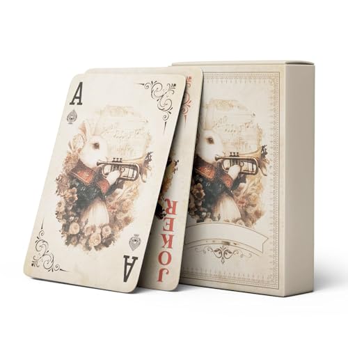 strublfe Vintage-Themed Premium Playing Cards - Exquisite Artwork Design Deck of Cards, Dual-Sided Anti-Slip Finish Poker Cards. Perfect for Family...