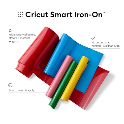 Cricut Smart Iron On, Black - 9ft Roll (13'x108') Heat Transfer Vinyl for Maker & Explore Machines- Matless Cutting for Long cuts up to 12ft by Cricut - Image 2