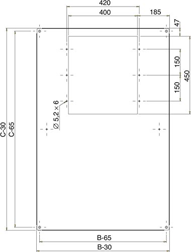 Preisvergleich Produktbild Schneider NSYSRSYS810 Spacial SF-Dachblech für CaSys-Dacheinbauten, 800x1000mm