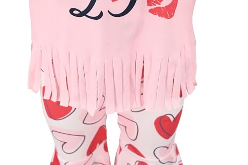 Image of Unique Baby 2 Piece Girls Bell Bottom Leggings Outfit with Short Sleeved Shirt Kid and Toddler Clothes Set