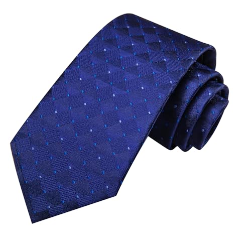 Image of Hi-Tie Men 63inches Tie Set Extra Long Necktie Paisley Tie Pocket Suqare Cufflinks Big and Tall Men Tie