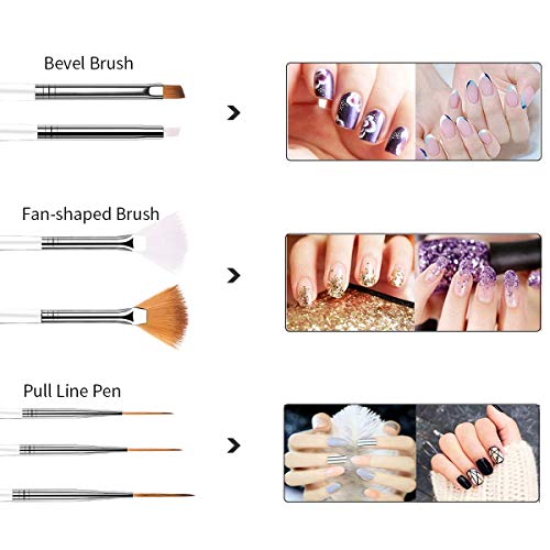 image for Newthinking Nail Art Design Tools, 47 PCS Nail Accessories Art Kit wit