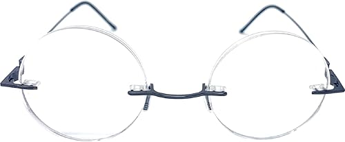 Miniatura 3 de The Steve - Lentes de lectura sin montura totalmente redondos, unisex, elegantes lectores circulares