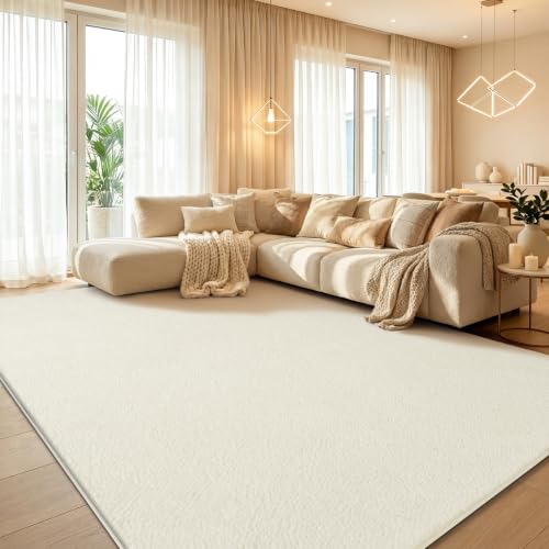 GthreeD Teppich Wohnzimmer Flauschiger Waschbarer Teppiche | Teppich Kurzflor Weich Rutschfest wohnzimmerteppich Carpet für Schlafzimmer Kinderzimmer Flur und Büro
