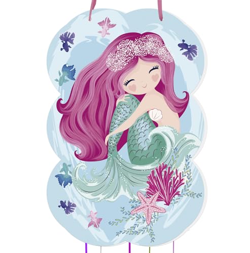 trookee - Piñata Sirenita - Piñata Cumpleaños Infantil con Sirena - Decoracion Cumpleaños...