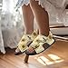 Pointodoor Girls Sandals Fashion Pool Water Shoes Breathable Open Toe Outdoor Summer Hiking Athletic Sandals for Toddler/Kids Shoe Sunflower Bees Print