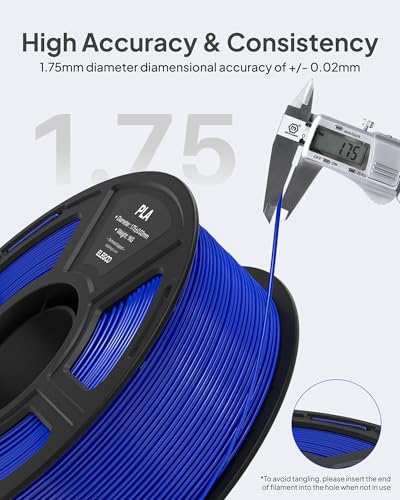 Image of ELEGOO PLA Filament 1.75mm Gray 2KG, 3D Printer Filament Dimensional Accuracy + /- 0.02mm, 2pcs 1kg Spool(2.2lbs) Fit Most FDM 3D Printers