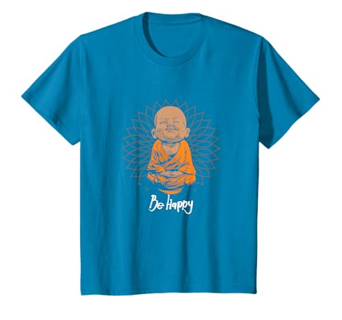 Happy Zen Little Baby Bouddha T-shirt Mandala Thé Idée cadeau T-Shirt