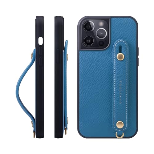 HANATORA for iPhone 15ProMax �P�[�X �{�v �ϏՌ� �w�ʃx���g �X�}�z�P�[�X �X�}�z �X�^���h�@�\ �l�b�N �X�g���b�v �t�� �G���{�X���U�[ �M�t�g �}�O�l�b�g�Ȃ� �u���[ �C�h�� NGH-15ProMax-Bluehydra