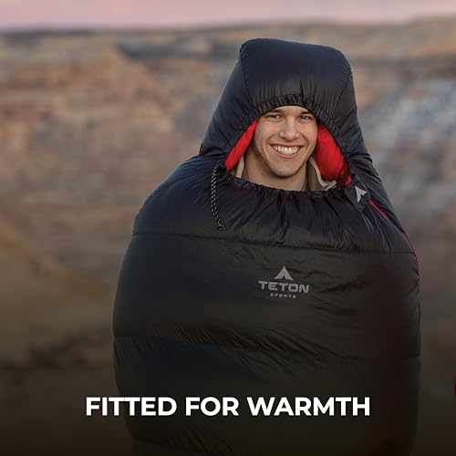 TETON Sports ALTOS, 20 Degree and 0 Degree Sleeping Bag for Adults, Lightweight Warm Mummy Sleeping Bag for Camping, Hiking, Backpacking - Image 4