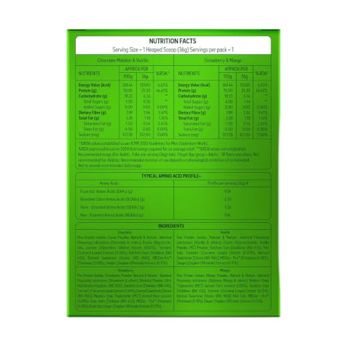Image of OZiva Plant Protein + Pro-Digest | 25g Protein | Supports Muscle Recovery | Assorted Flavours | 180g