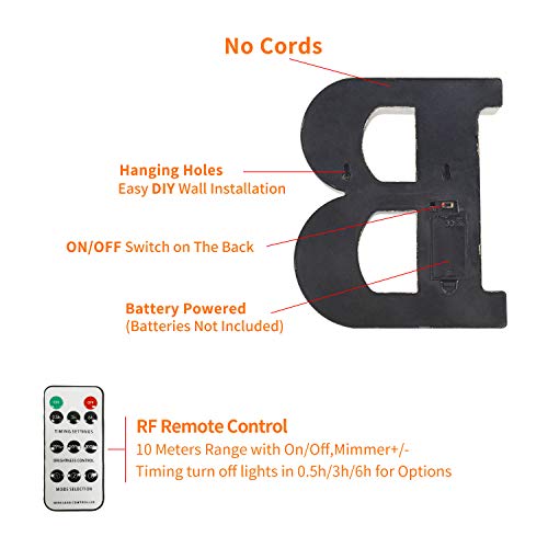 Rdutuok Led Marquee Letters Lights Bar Sign With Remote Control Letter Lamp For Bar Pub Home Party Wedding Decoration #TOP4