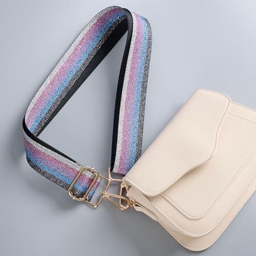 Image of chushui Woven Stripe Purse Straps,Replacement Crossbody Wide Shoulder Adjustable Strap for Bag Handbags