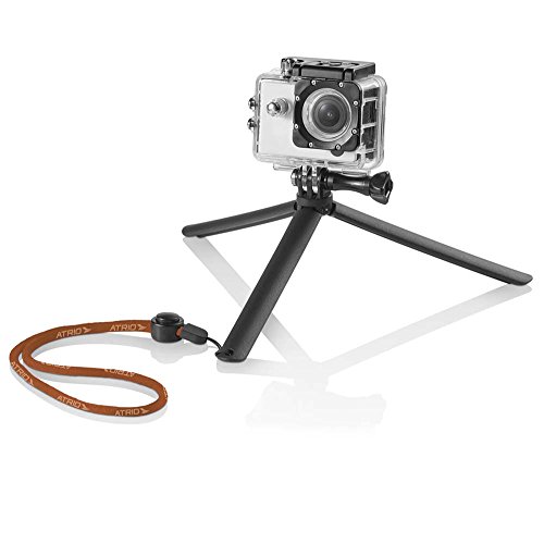 Acessório para Câmera de Ação Tripé + Grip de Mão de Fácil Instalação Versátil Preto Atrio - ES068