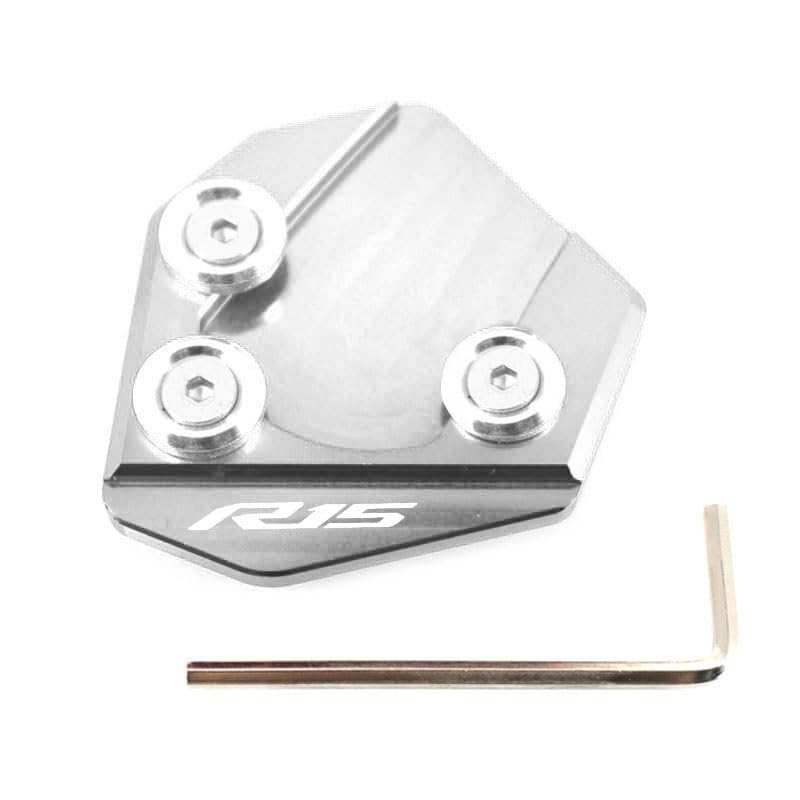 Extension béquille moto pour Yamaha YZF-R15 : plaque CNC anti-enfoncement