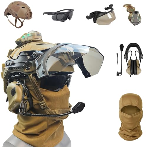 Casque tactique airsoft idéal pour les parties de paintball en forêt et la chasse