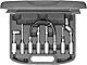 KS Tools Fettpresse Adapter Satz 7-teilig 980.1100 I Adapter & Fettpresse Schlauch I Für gerade & abgewinkelte Fettnippel I Für Hand-, Akku- & Druckluft Fettpressen
