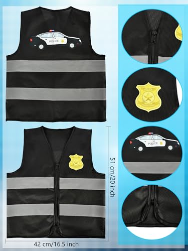 Disfraz de Chaleco Policía para Niños 3 Pzs miniatura 2