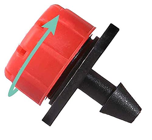 Image of DIY Crafts Micro Drip Irrigation System Blank Distribution Tubing Irrigation Sprinkler System Self Plant Garden Hose Watering (Only 360Red Dripper /Sprinkler) (50 Pcs, Only 360 Red Dripper /Sprinkler)