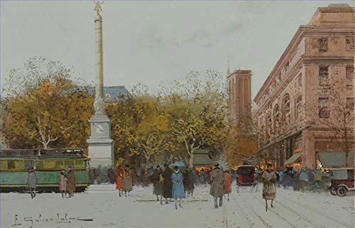 Peintures sur toile de Paris pour revivre la poésie nostalgique des boulevards parisiens