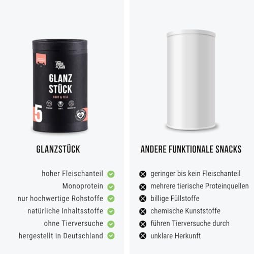 Tales & Tails Glanzstück Haut und Fell-Snack für Hunde - 1 Dose 325g