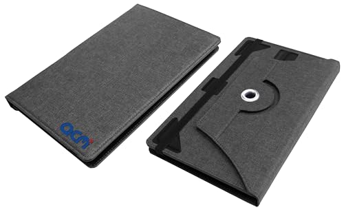 Image of ACM Rotating Nylon Case Cover Viewing Stand Compatible with Acer Iconia 5G Tablet 11.45 inch Tablet Front & Back Cover Black