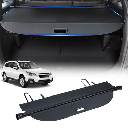 Powerty Cargo Cover For 2014-2018 Subaru Forester (Manual Tailgate) - Retractable Trunk Shade, No Gap Design