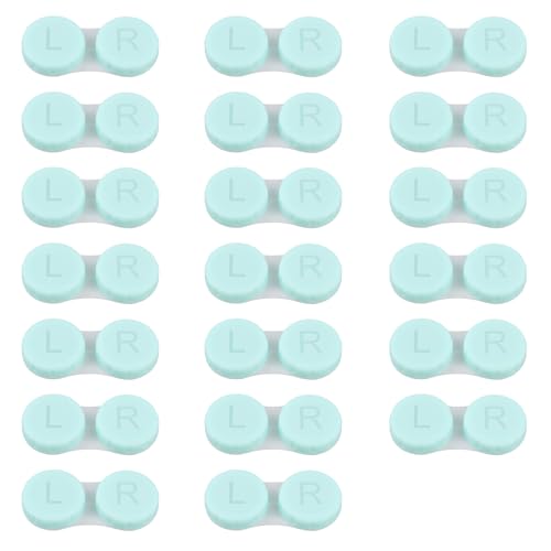 Set de 20 Fundas para Lentes de Contacto – Estuches Portátiles con Tapas L y R, Ideales para Viajes y Almacenamiento Seguro de Lentes，estuches portátiles para lentes de contacto，caja lentillas