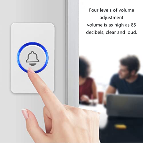 Campainha sem fio, campainha de controle remoto de longa distância sem fio com volume alto, campainh