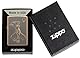 Zippo Sturmfeuerzeug - Goddess Venus, Rustic Bronze, Laser Engrave - Nachfüllbar - Wiederverwendbar - Windfestes Design - Geschenkbox - Made in USA