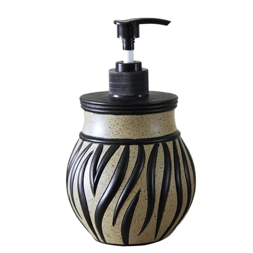 Contenedor de botella para jabón con elegante diseño de cebra 8