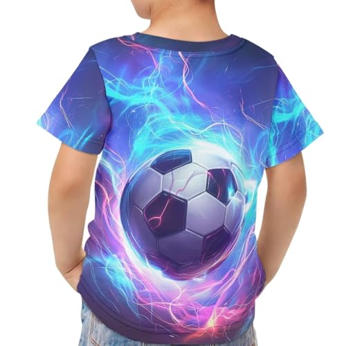 Image of JEOCODY Boys Girls Graphic Tees Funny 3D Printed Short Sleeve T-Shirts 3-16T