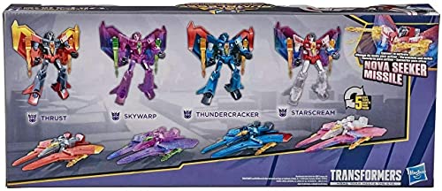 Transformers Sinister Strikeforce Seekers 4-Pack Starscream Thundercracker Skywarp Thrust #TOP1
