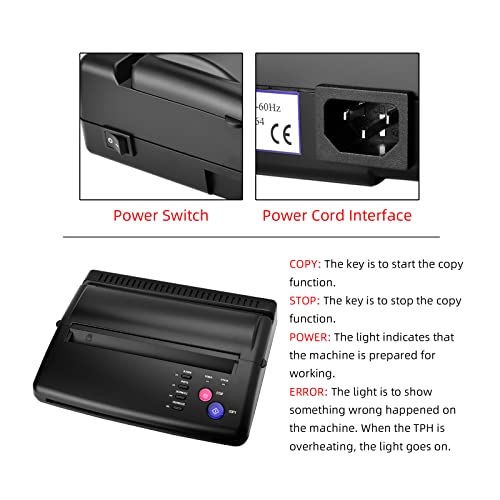 Tattoo Transfer Stencil Machine Copier Printer #TOP7