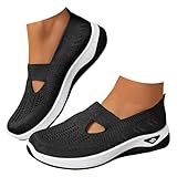 🚶‍♀️Dieser Damen-Sneaker mit Fußgewölbeunterstützung verfügt über eine haltungsfördernde Technologie. Die Sohle besteht aus elastischem Material, das sich an den Fuß anschmiegt und den richtigen Stand fördert.