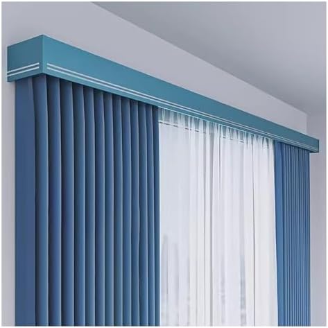 Three-in-One Curtain Rail System, Heavy Duty Aluminium Alloy Track for Living Room and Bedroom, Wall Mount Included Large Windows