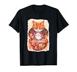 Grumpy Yakuza Cat tattoo Style Japan Gift Raglan Baseball T-Shirt