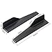 Aishun Dtouch Side Skirts Fits Universal Vehicles Black 450mm Exterior Side Bottom Line Extensions Splitter Lip Car Diffusers