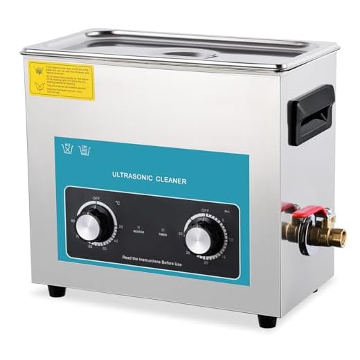 Ultrasonic Jewelry Cleaner, 6L 40kHz Professional Ultrasonic Cleaner with Digital Timer & Basket, Stainless Steel Cleaner for Glasses, Watch, Retainer, Denture