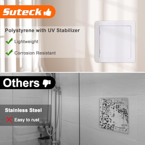 image for Suteck 18 x 18 Inch White Access Doors, Reinforced Hinged Access Panel