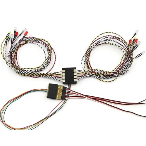 Luces para vehículo RC de 16 LED con intermitentes y freno para coches escala 1/8 y 1/10