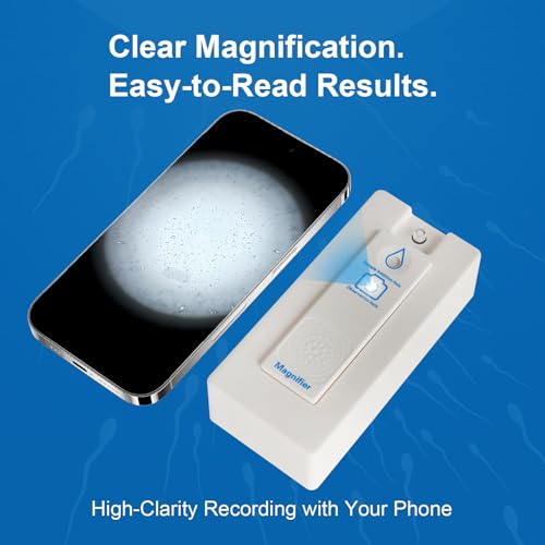 Image of Sperm Microscope & At-Home Semen Analysis Fertility Test - 2-in-1 Fertility Check for Men | Single-Use Male Wellness Device for Conception Readiness & Reproductive Health Awareness