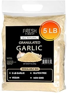 Garlic Powder Bulk 5 LB For Commercial & Home Cooking Finely Granulated Garlic Seasoning (5 LB)