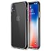 Trianium Case Compatible for Apple iPhone X Case 2017 ONLY (5.8" Display Phone) Clarium Series with Reinforced TPU Hybrid Cushion and Rigid Back Panel Covers [Enhanced Hand Grip] - Clear