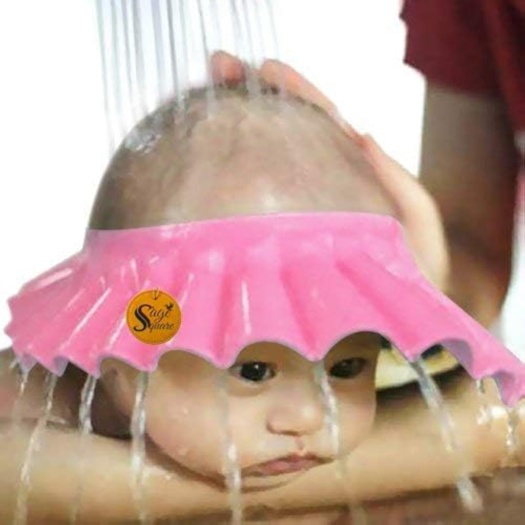 Adjustable Baby Shower Cap with Ear Protector, Pack of 2